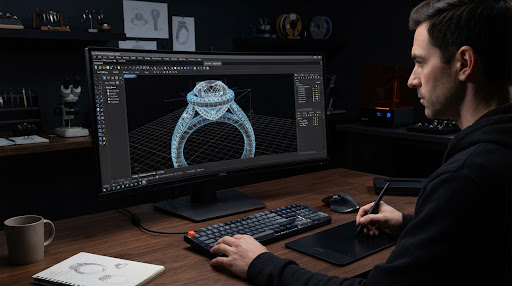 Jewelry 3D CAD modeling